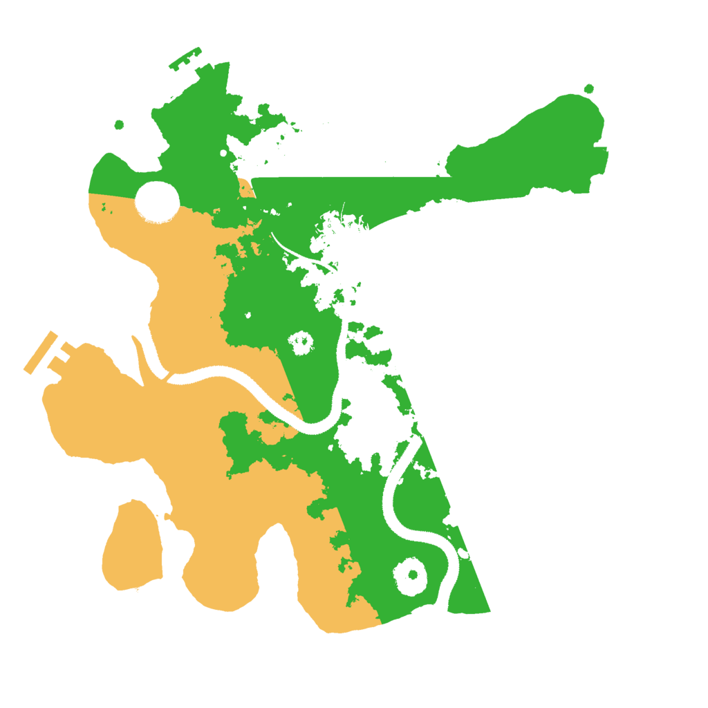 Biome Rust Map: Procedural Map, Size: 3000, Seed: 635176238