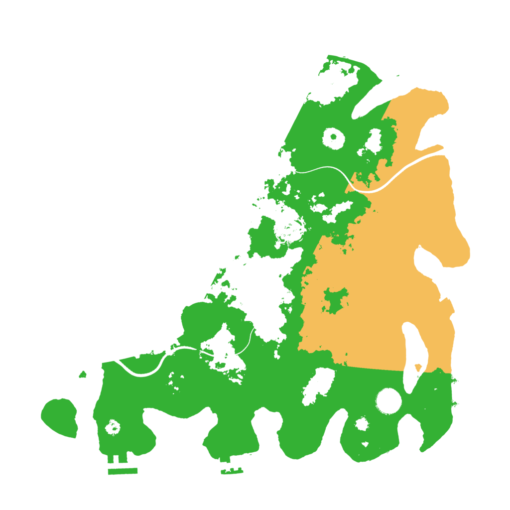 Biome Rust Map: Procedural Map, Size: 3500, Seed: 1540890