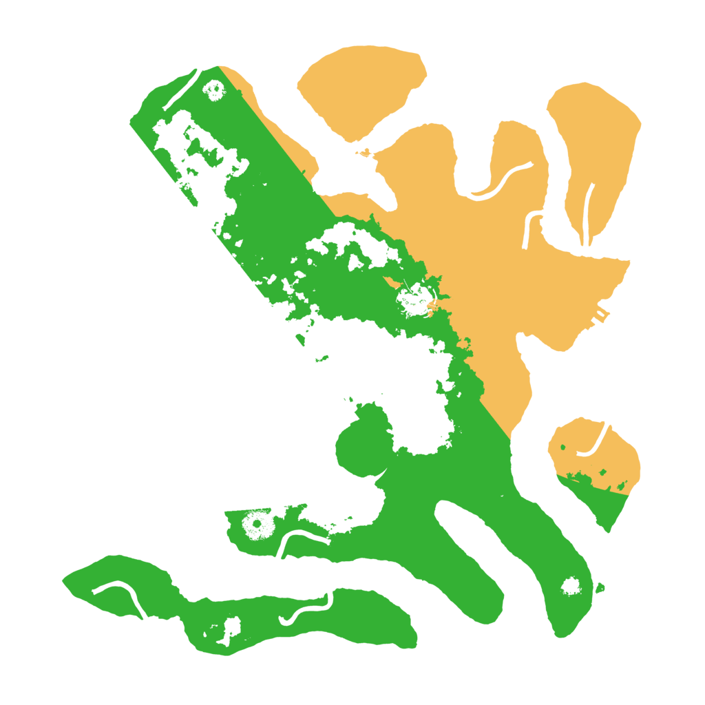 Biome Rust Map: Procedural Map, Size: 3500, Seed: 3632308