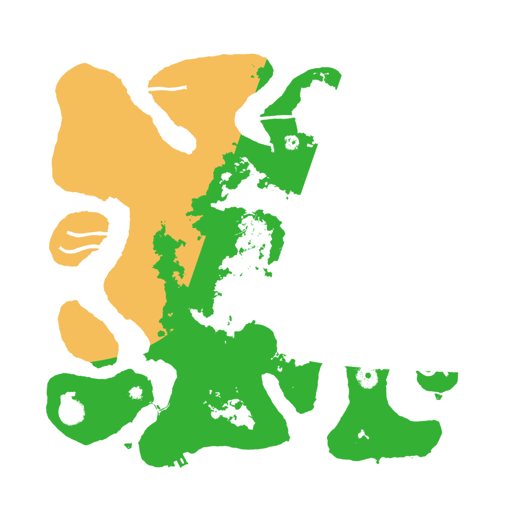 Biome Rust Map: Procedural Map, Size: 3500, Seed: 203344