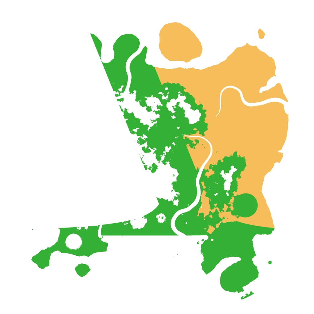 Biome Rust Map: Procedural Map, Size: 3500, Seed: 4830510