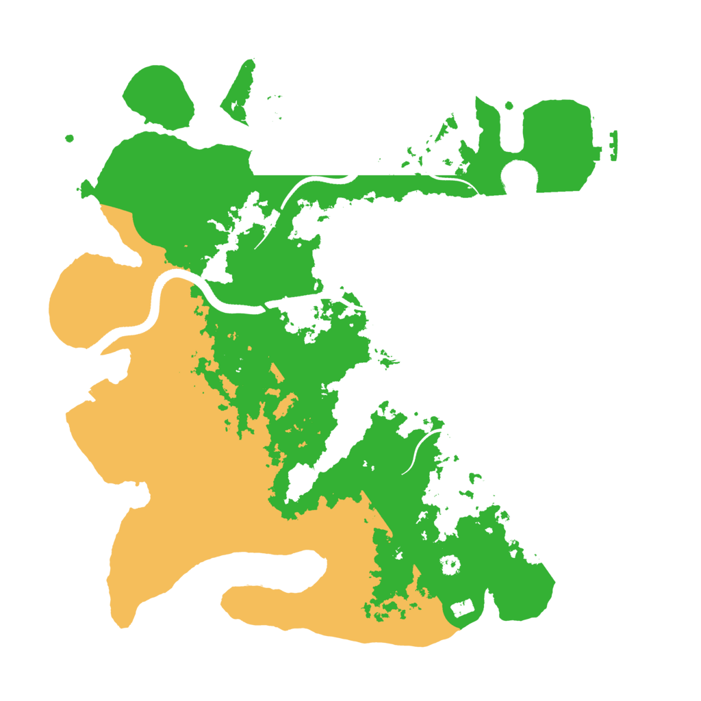 Biome Rust Map: Procedural Map, Size: 3500, Seed: 4070296