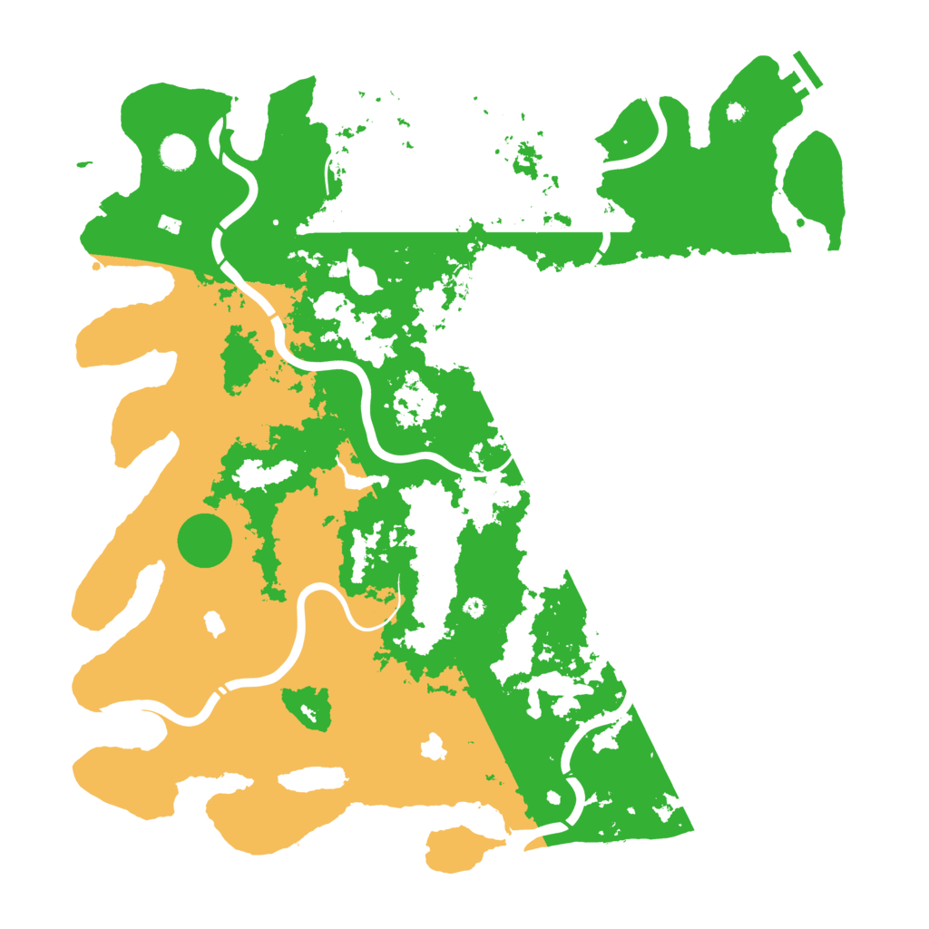 Biome Rust Map: Procedural Map, Size: 4500, Seed: 2945804