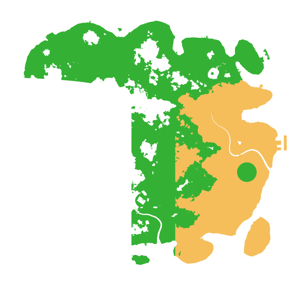 Biome Rust Map: Procedural Map, Size: 3950, Seed: 256471903