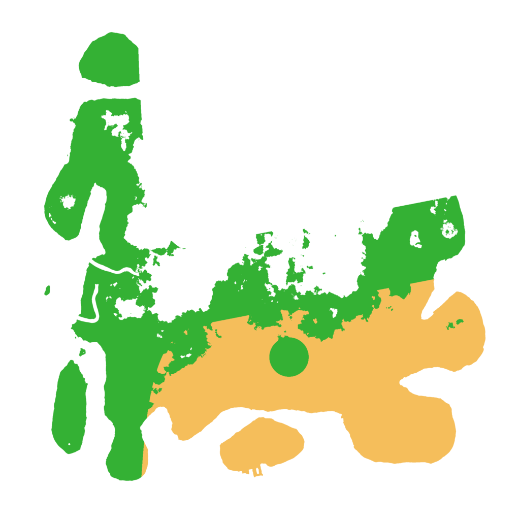 Biome Rust Map: Procedural Map, Size: 3500, Seed: 4151072