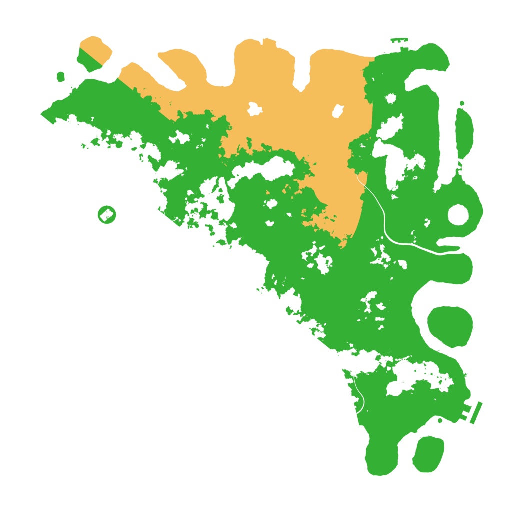 Biome Rust Map: Procedural Map, Size: 4500, Seed: 463805720