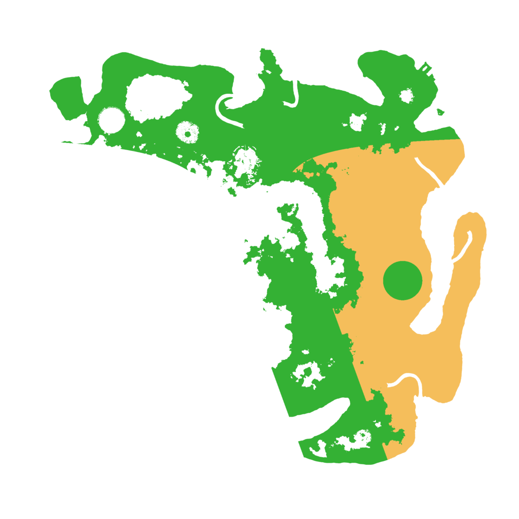 Biome Rust Map: Procedural Map, Size: 3500, Seed: 366553