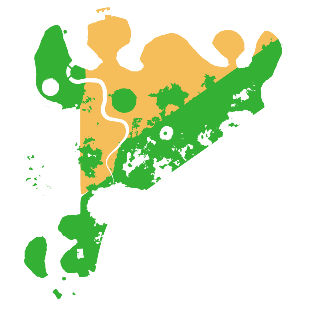 Biome Rust Map: Procedural Map, Size: 3500, Seed: 2784524