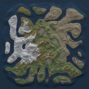 Thumbnail Rust Map: Procedural Map, Size: 4300, Seed: 361452, 20 Monuments