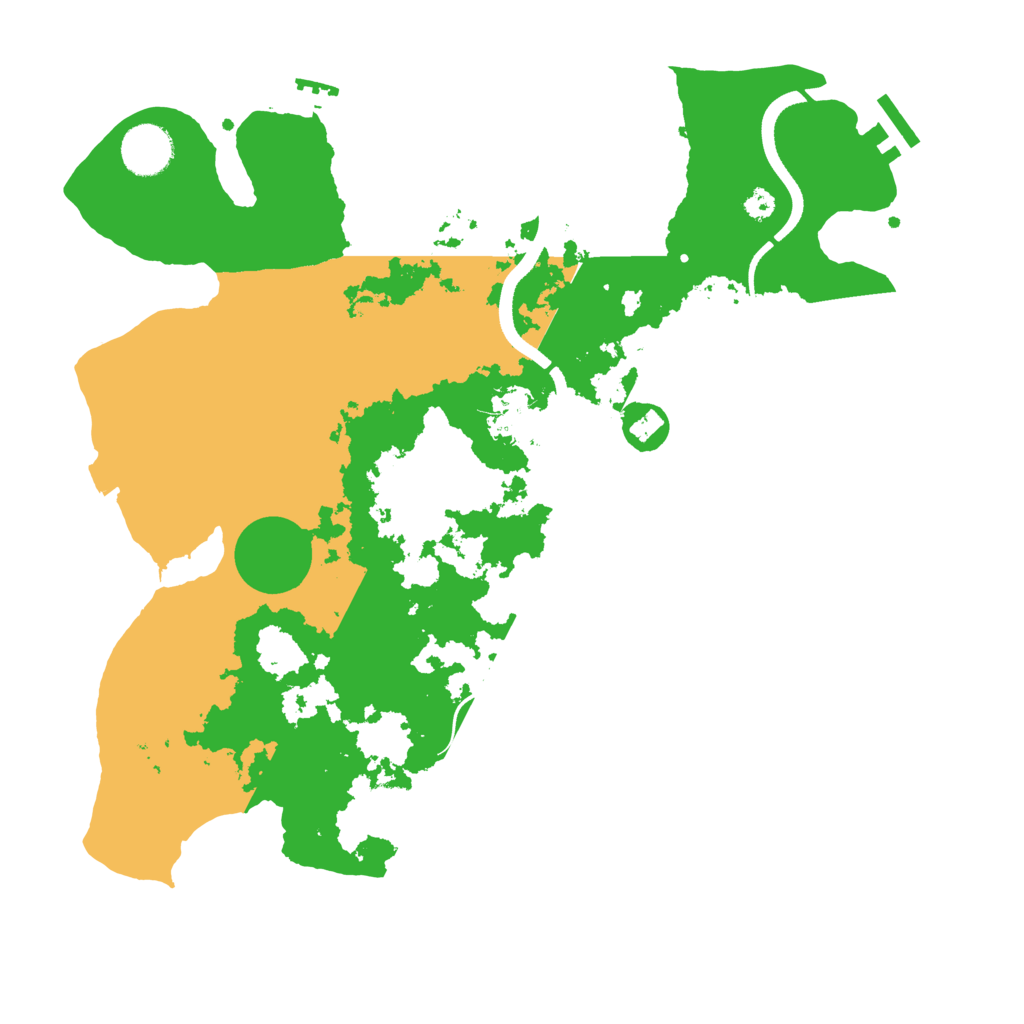 Biome Rust Map: Procedural Map, Size: 3500, Seed: 42830