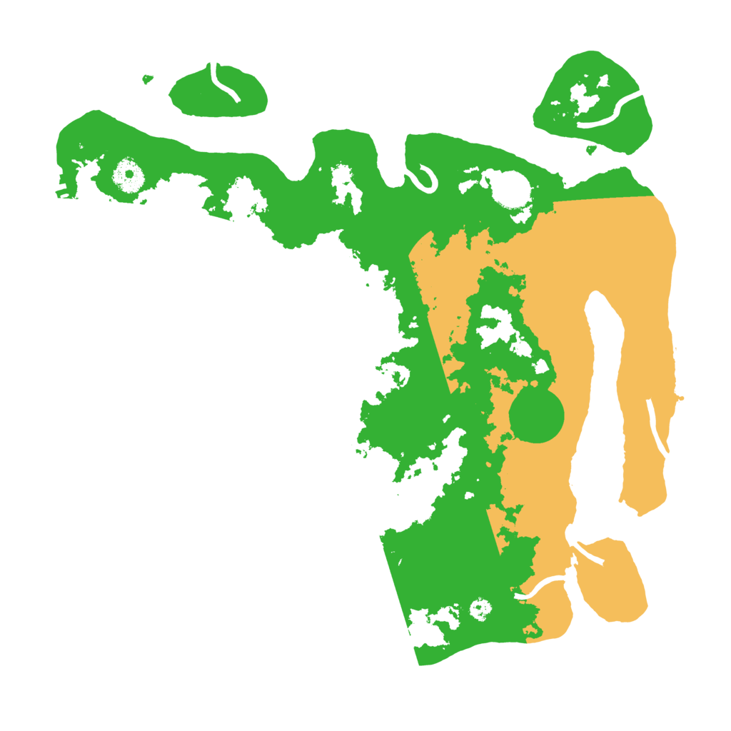 Biome Rust Map: Procedural Map, Size: 3500, Seed: 3911683