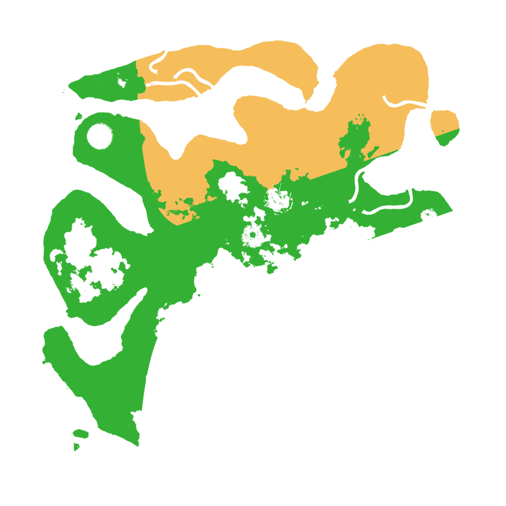 Biome Rust Map: Procedural Map, Size: 3500, Seed: 2513171