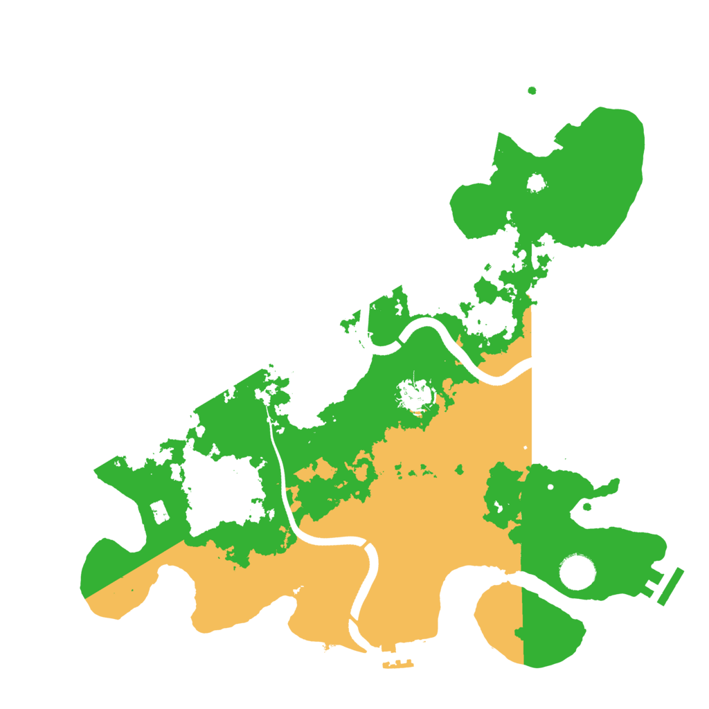 Biome Rust Map: Procedural Map, Size: 3500, Seed: 2574306