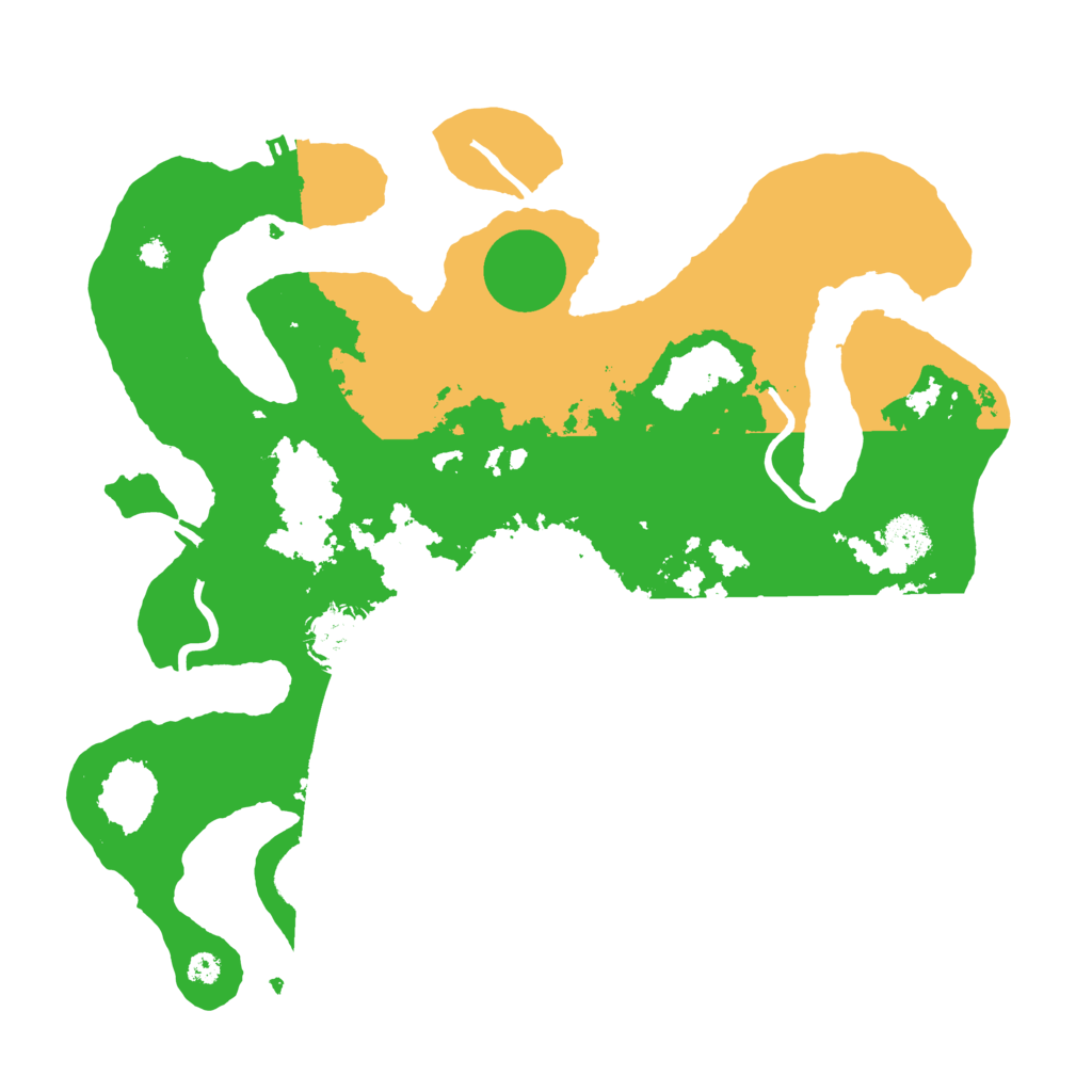 Biome Rust Map: Procedural Map, Size: 3500, Seed: 1151046839