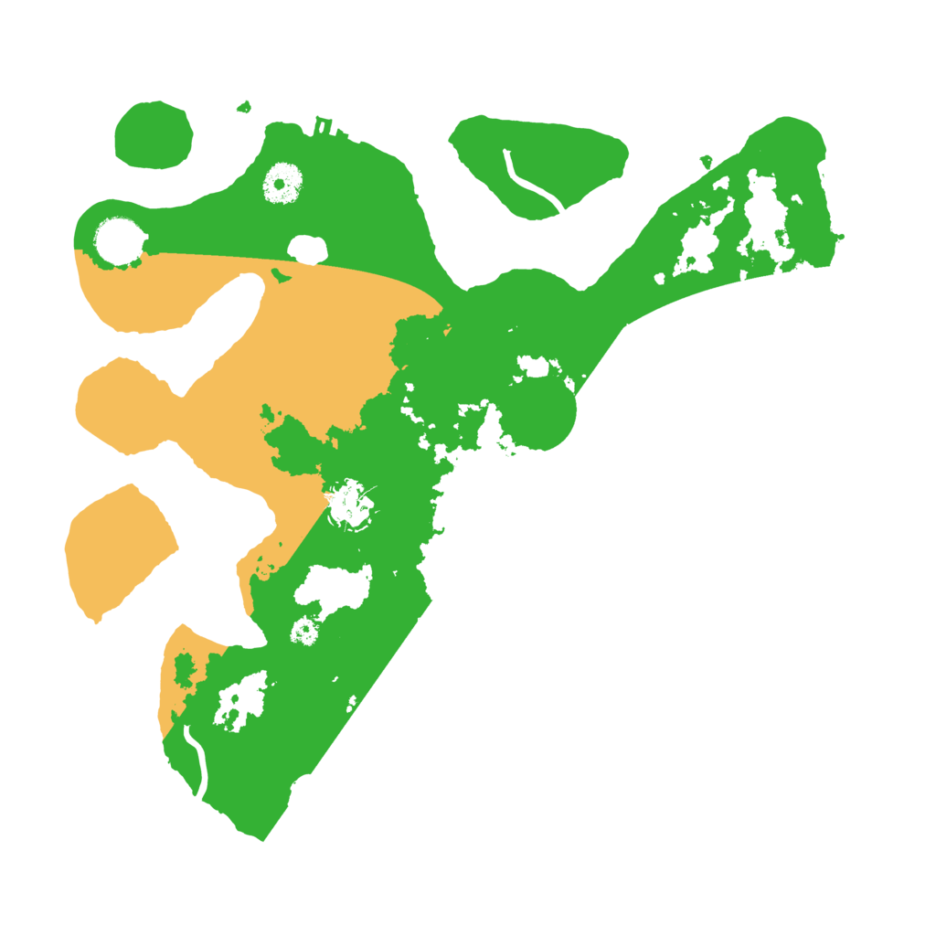 Biome Rust Map: Procedural Map, Size: 3500, Seed: 67850