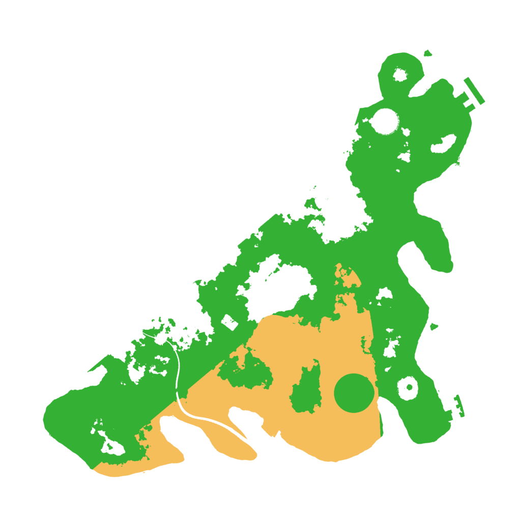 Biome Rust Map: Procedural Map, Size: 3500, Seed: 4090611