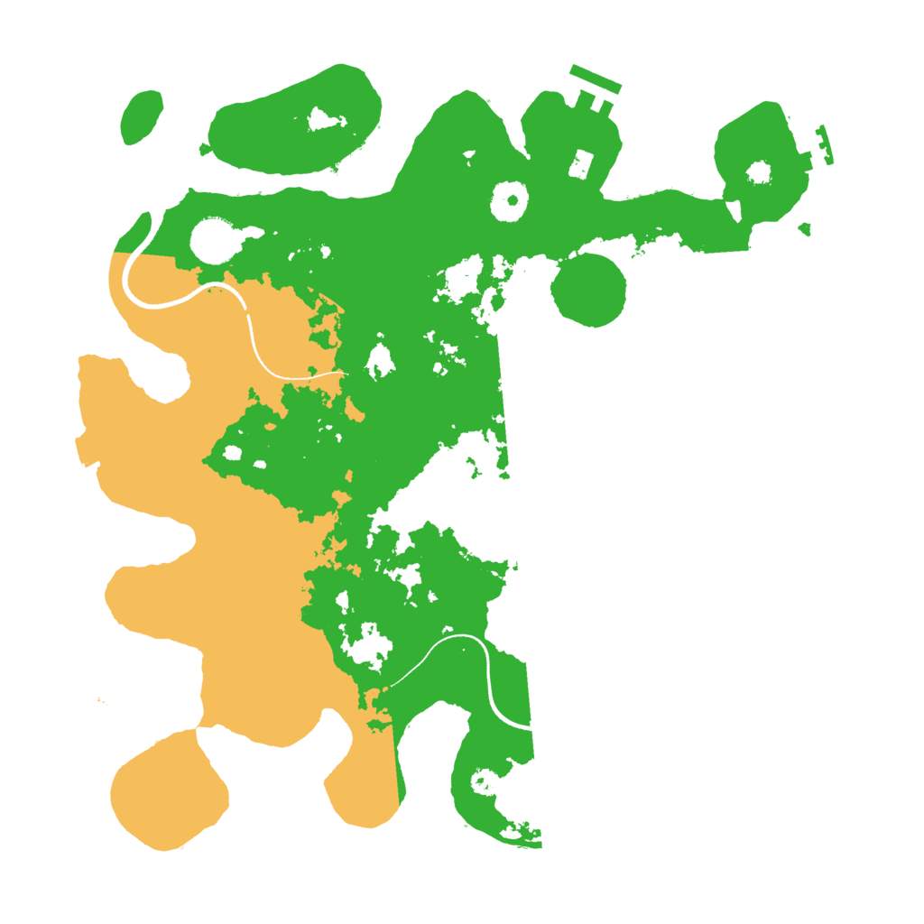 Biome Rust Map: Procedural Map, Size: 3500, Seed: 6117734