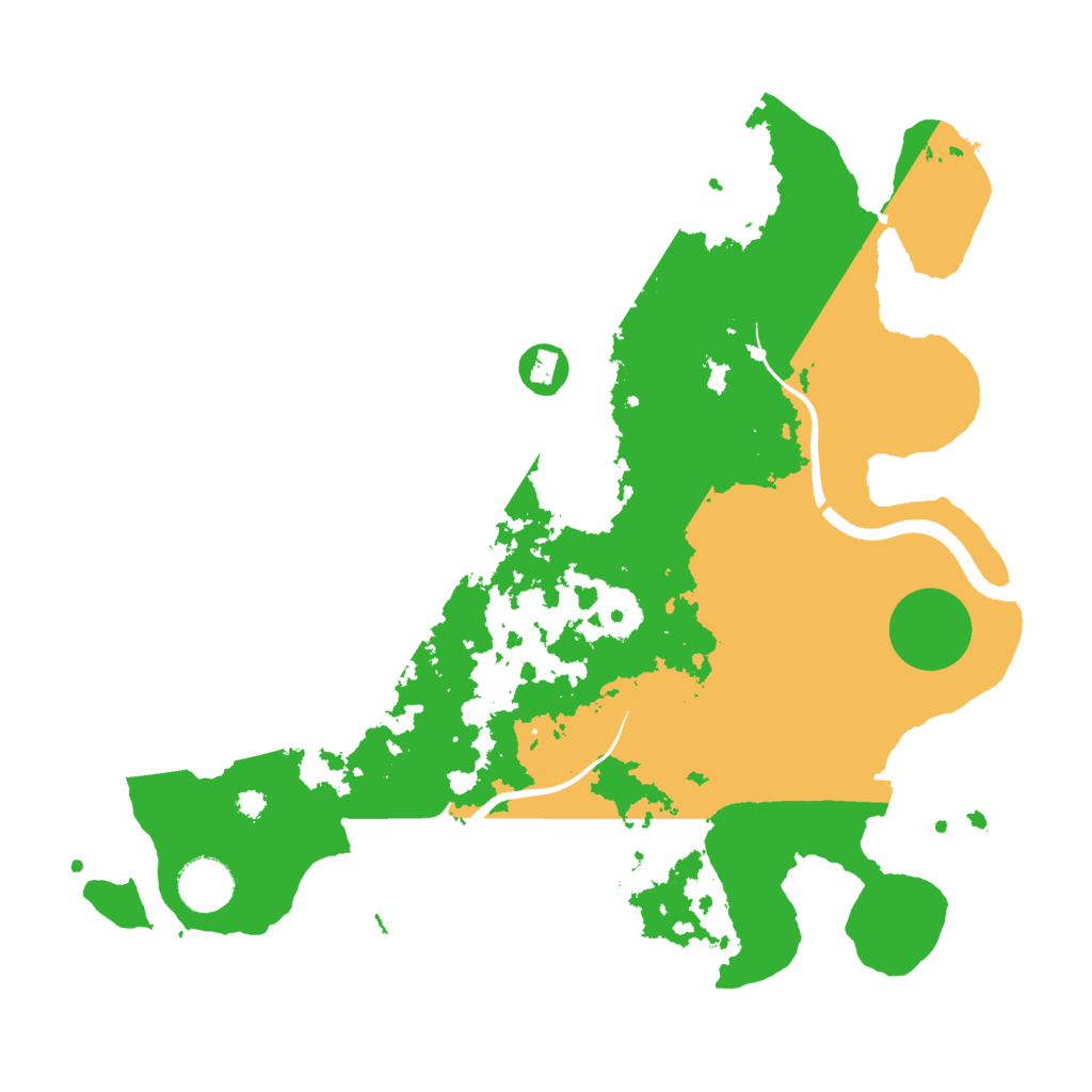 Biome Rust Map: Procedural Map, Size: 3500, Seed: 6351833