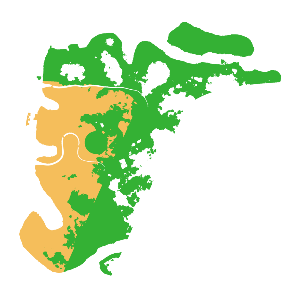 Biome Rust Map: Procedural Map, Size: 3500, Seed: 1553895