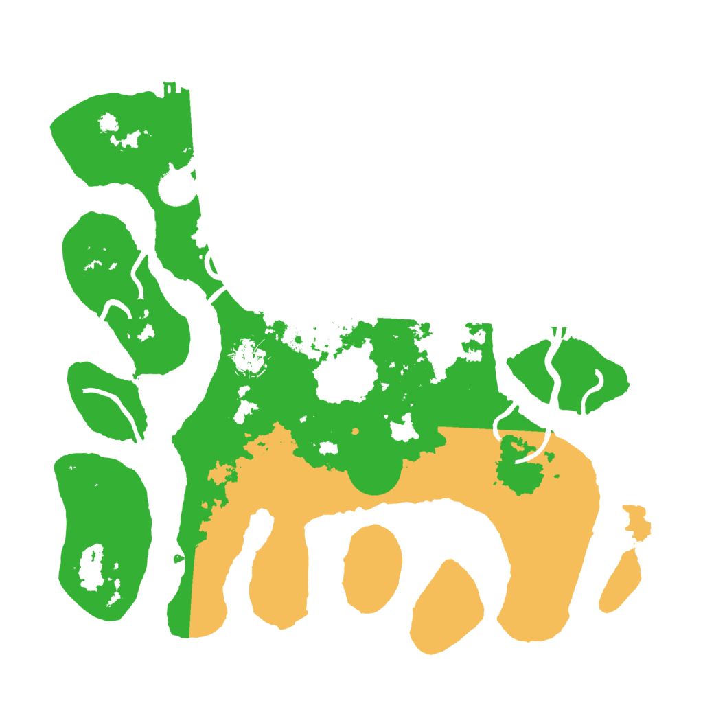 Biome Rust Map: Procedural Map, Size: 3500, Seed: 4548897