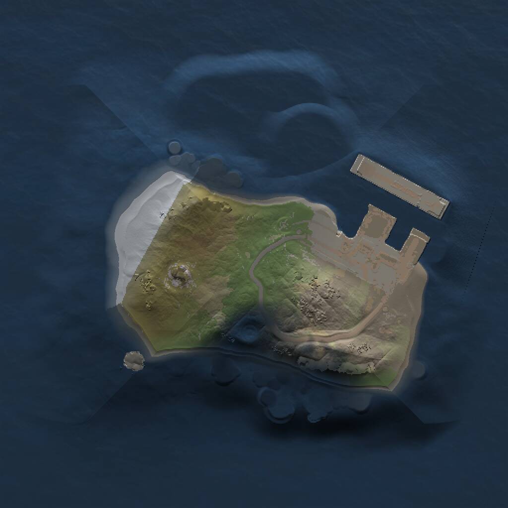 Rust Map: Procedural Map, Size: 1000, Seed: 715224, 2 Monuments