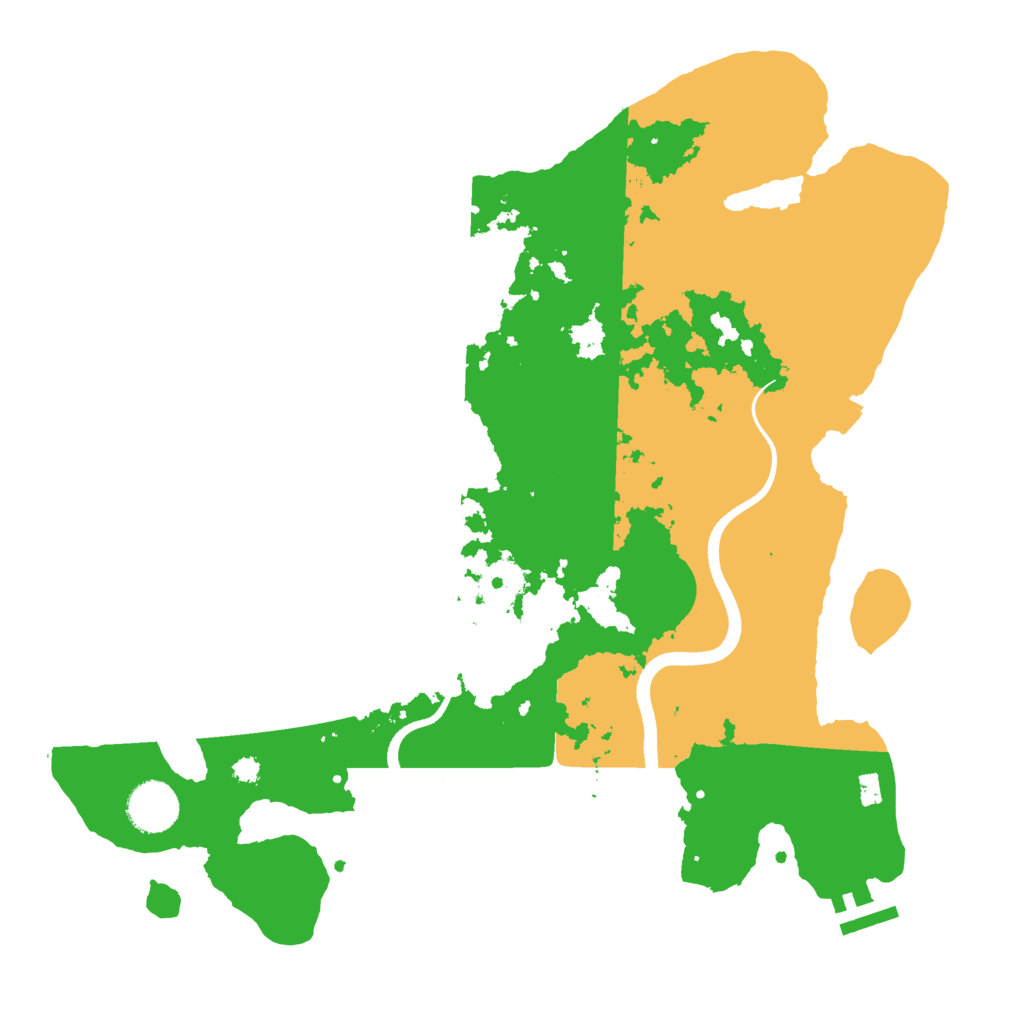 Biome Rust Map: Procedural Map, Size: 3500, Seed: 2001233689