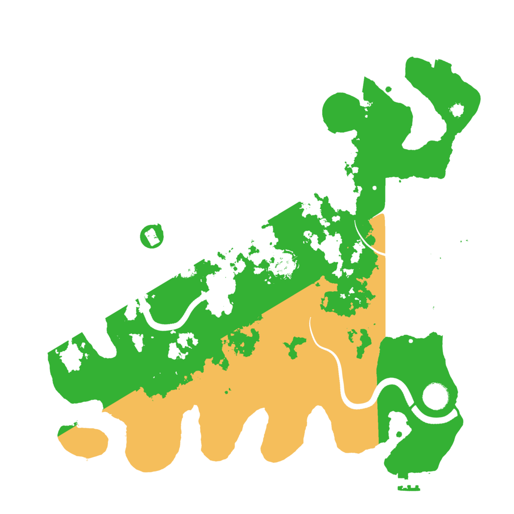 Biome Rust Map: Procedural Map, Size: 3500, Seed: 837249