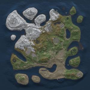 Thumbnail Rust Map: Procedural Map, Size: 3500, Seed: 346512, 17 Monuments