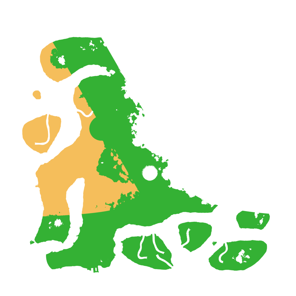 Biome Rust Map: Procedural Map, Size: 3500, Seed: 13556212