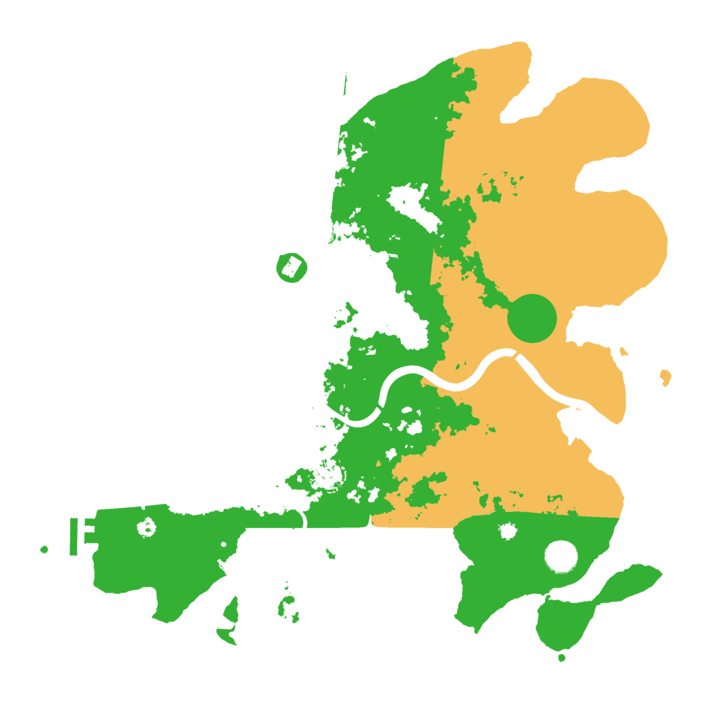 Biome Rust Map: Procedural Map, Size: 3800, Seed: 6135729
