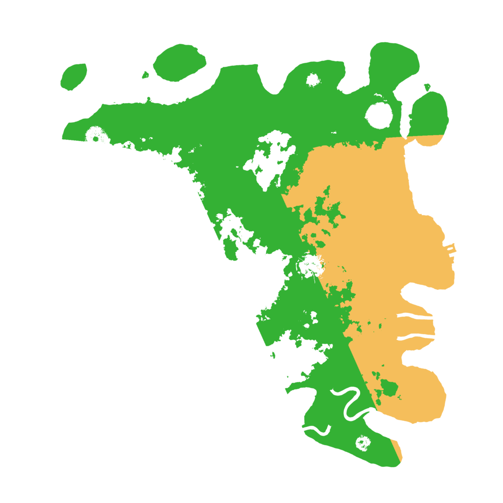 Biome Rust Map: Procedural Map, Size: 3500, Seed: 5407879