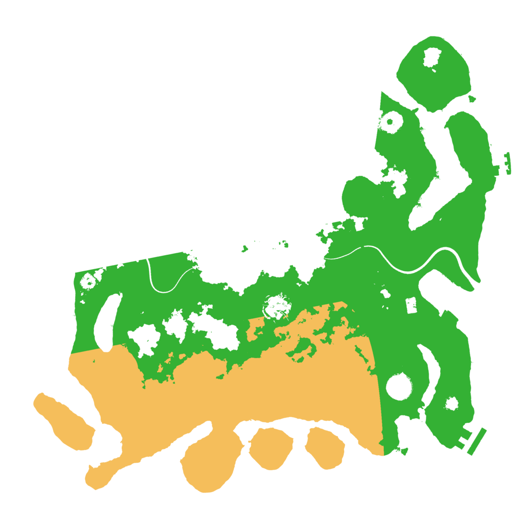 Biome Rust Map: Procedural Map, Size: 3600, Seed: 402120712