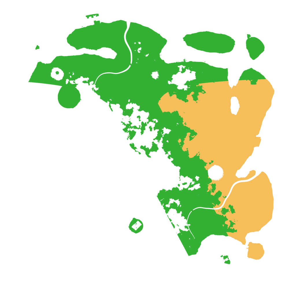 Biome Rust Map: Procedural Map, Size: 3500, Seed: 50856