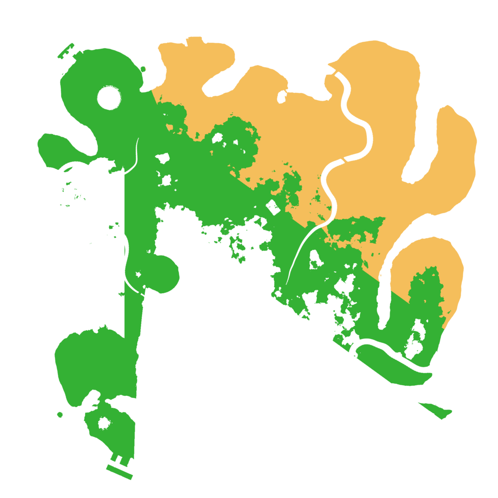 Biome Rust Map: Procedural Map, Size: 3700, Seed: 837
