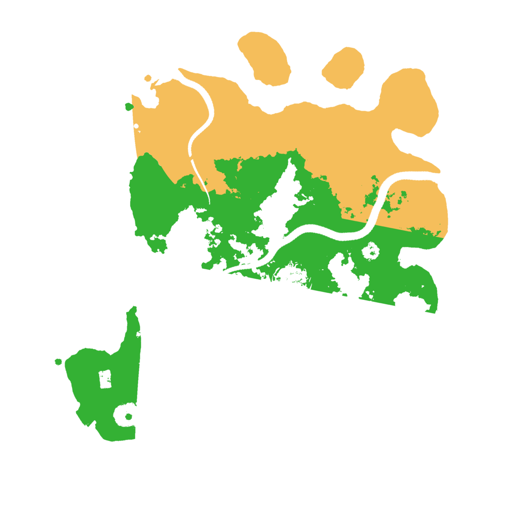 Biome Rust Map: Procedural Map, Size: 3000, Seed: 14232