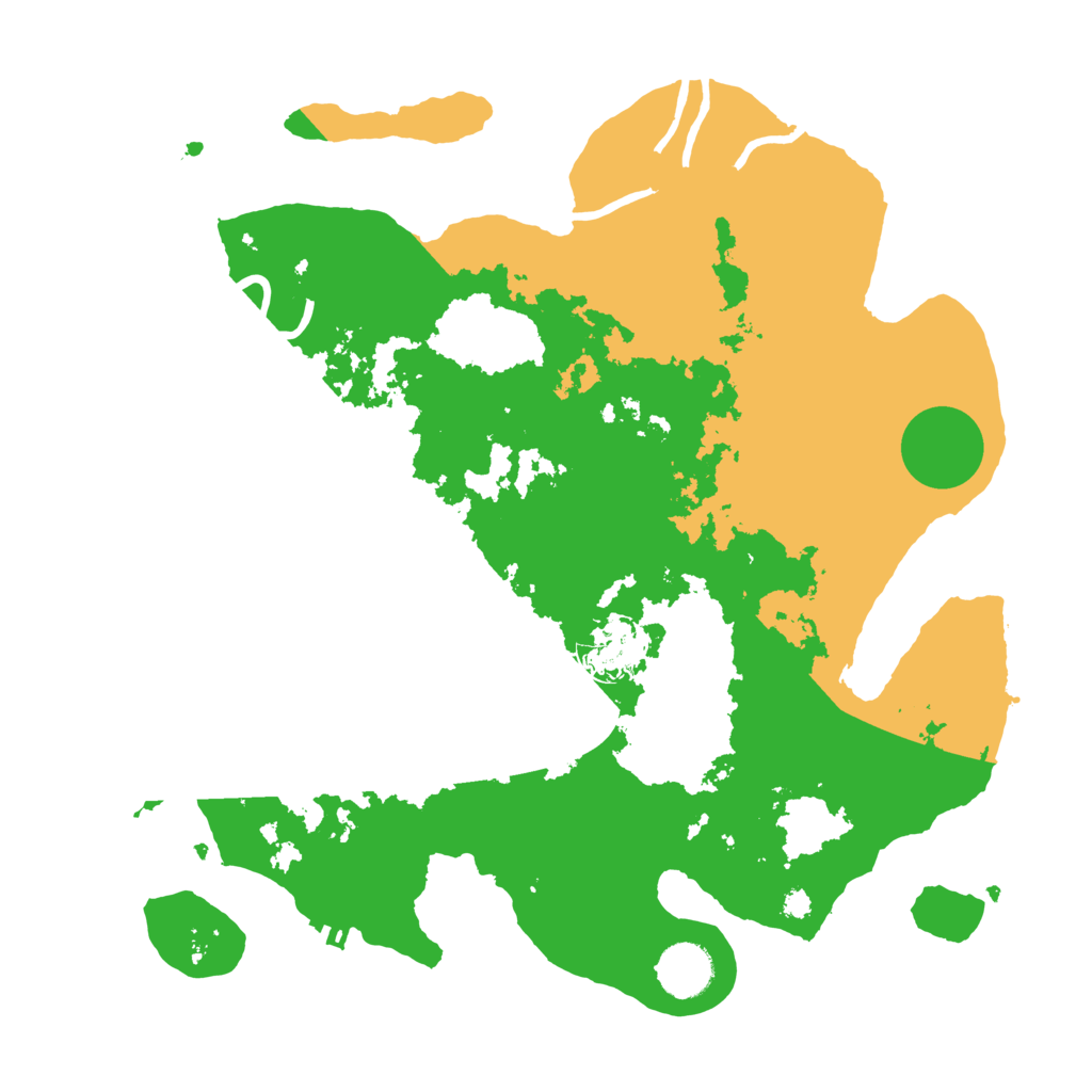 Biome Rust Map: Procedural Map, Size: 3500, Seed: 1370382