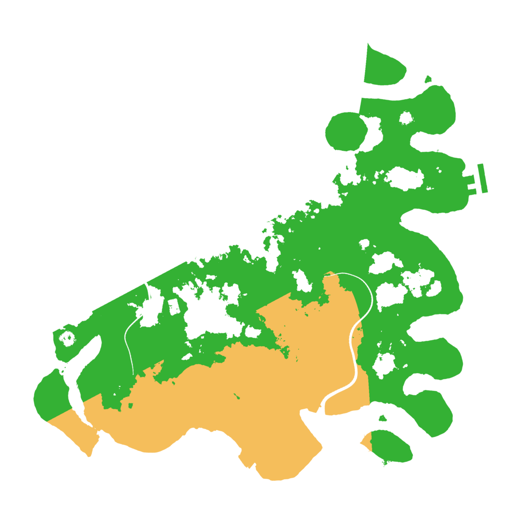 Biome Rust Map: Procedural Map, Size: 3510, Seed: 2541