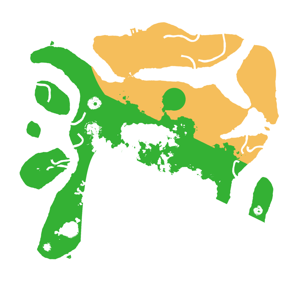 Biome Rust Map: Procedural Map, Size: 3500, Seed: 4531248