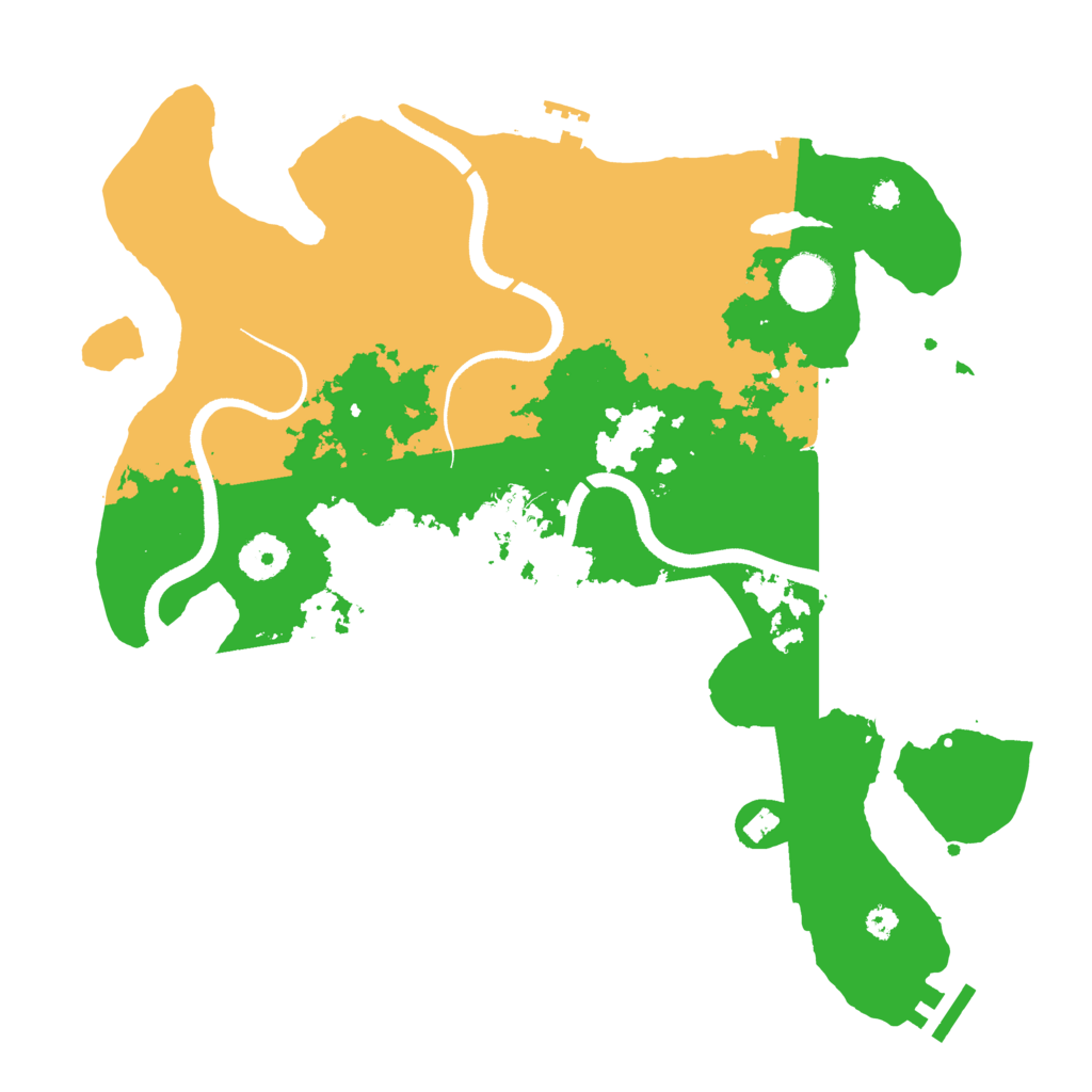 Biome Rust Map: Procedural Map, Size: 3500, Seed: 2601369