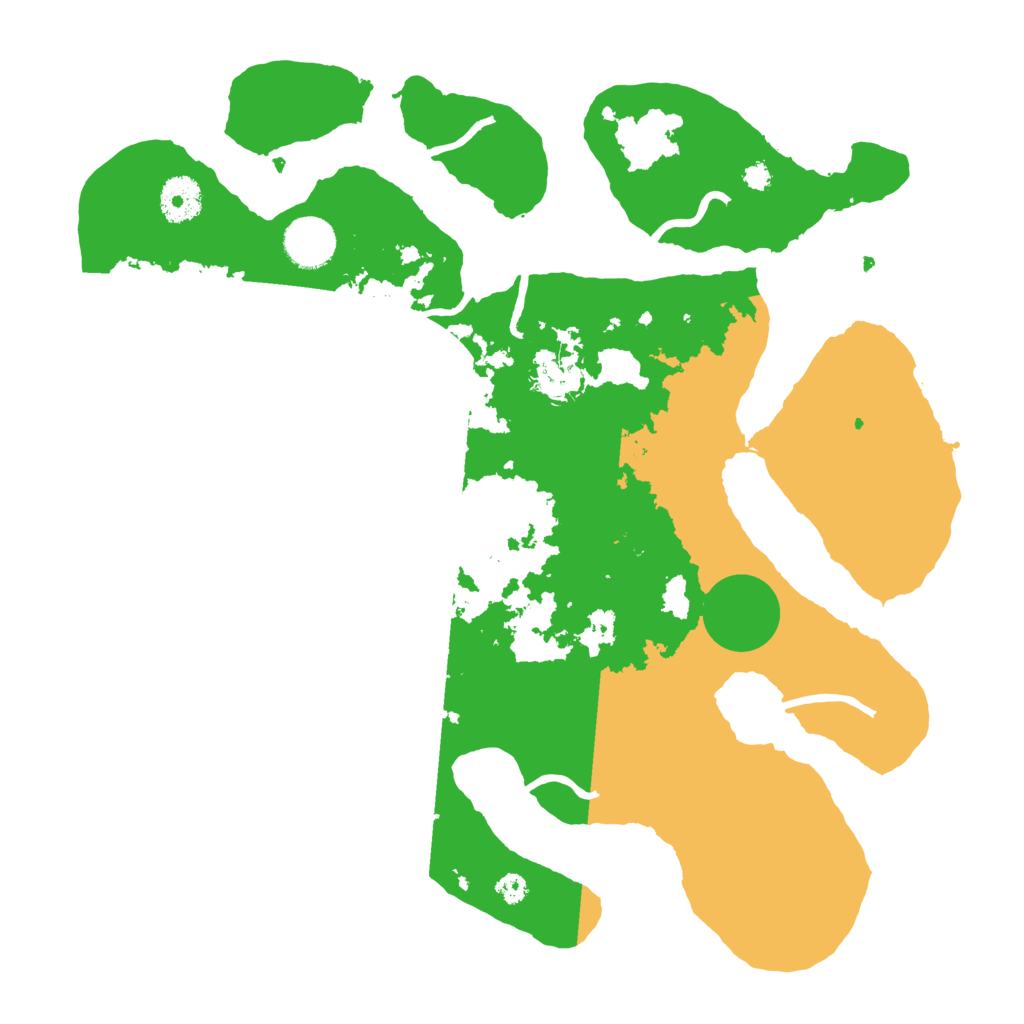 Biome Rust Map: Procedural Map, Size: 3500, Seed: 4017966