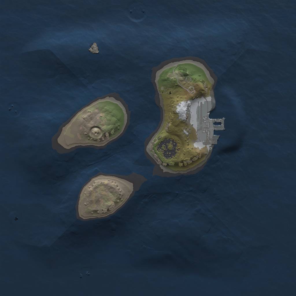 Rust Map: Procedural Map, Size: 1500, Seed: 1545683957, 5 Monuments