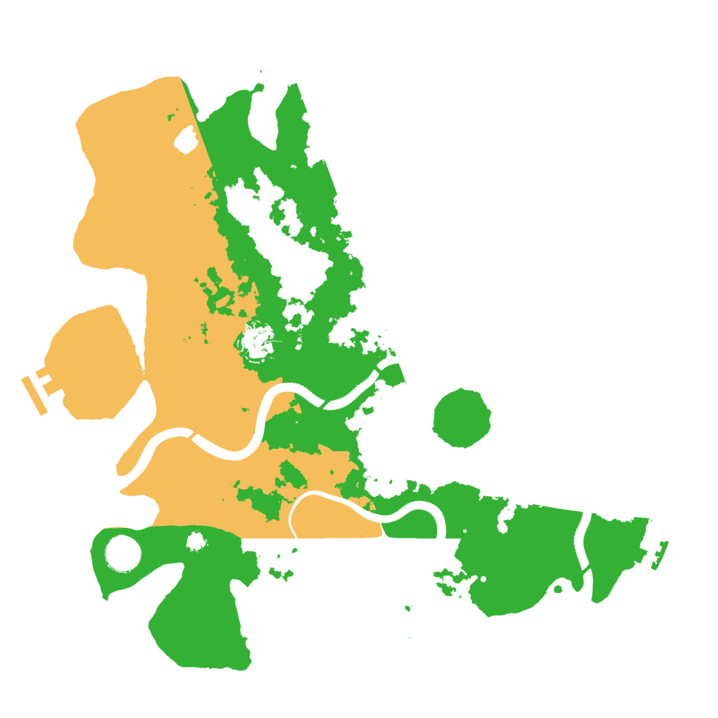 Biome Rust Map: Procedural Map, Size: 3500, Seed: 2936441