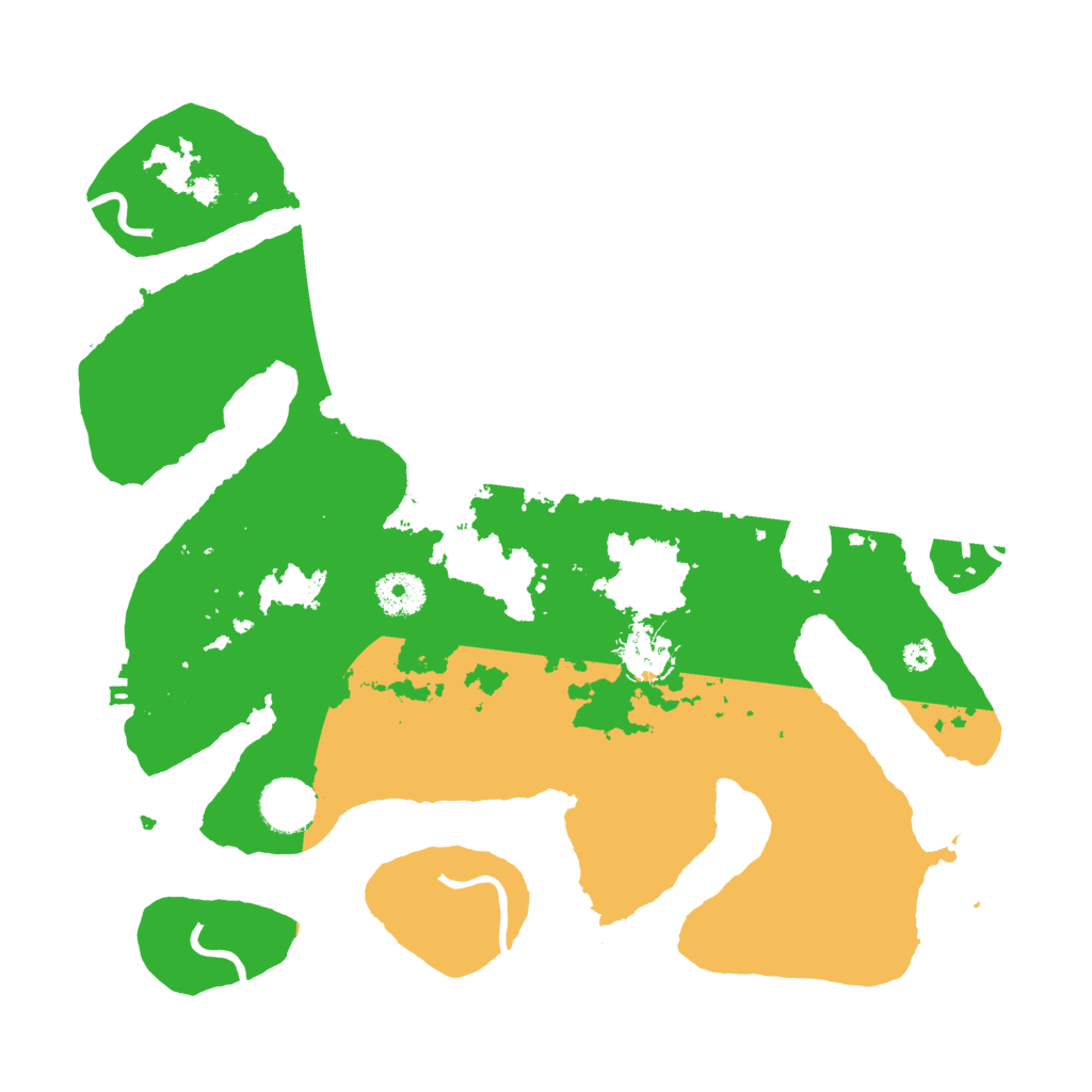 Biome Rust Map: Procedural Map, Size: 3500, Seed: 5146122