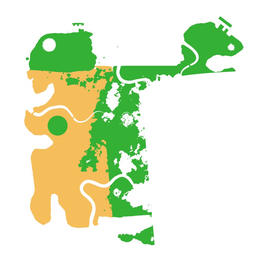 Biome Rust Map: Procedural Map, Size: 3500, Seed: 2128991