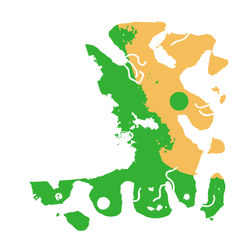Biome Rust Map: Procedural Map, Size: 3500, Seed: 3139994
