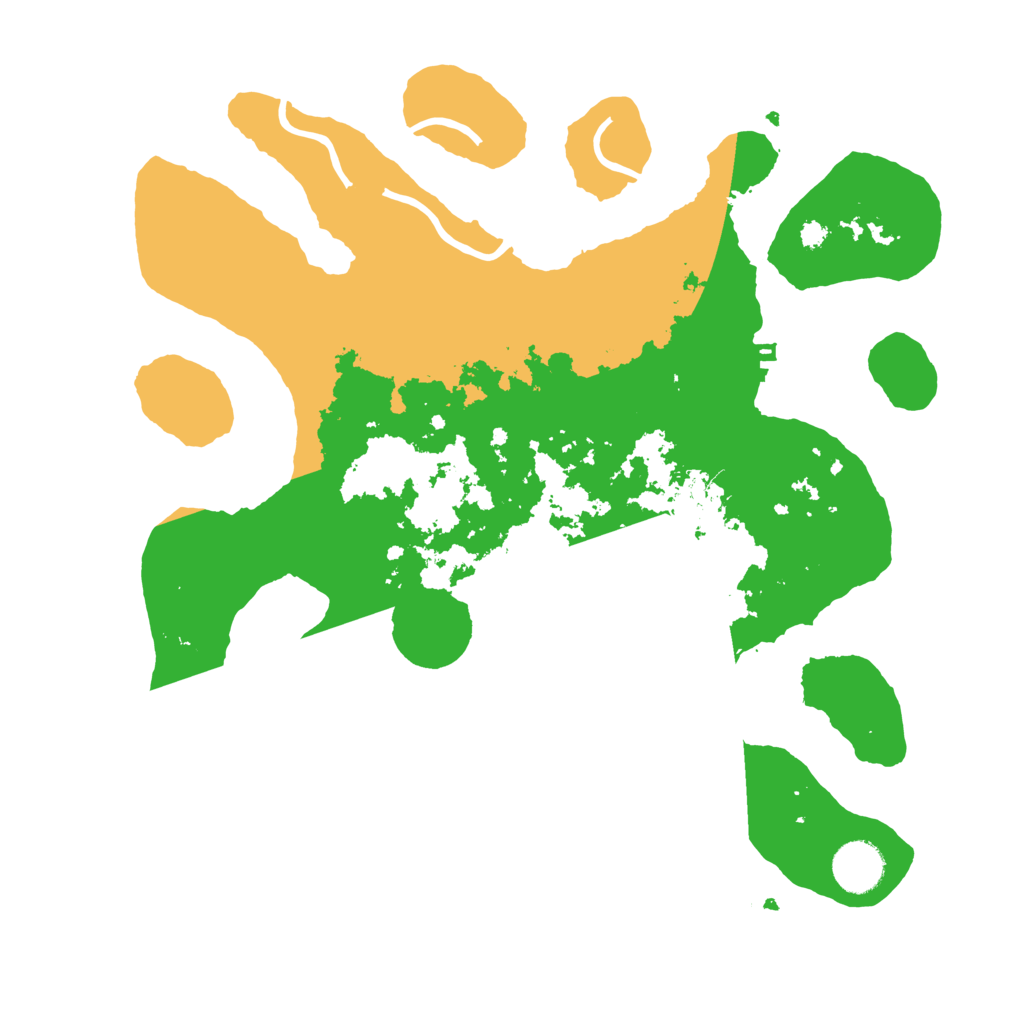 Biome Rust Map: Procedural Map, Size: 3500, Seed: 5068387