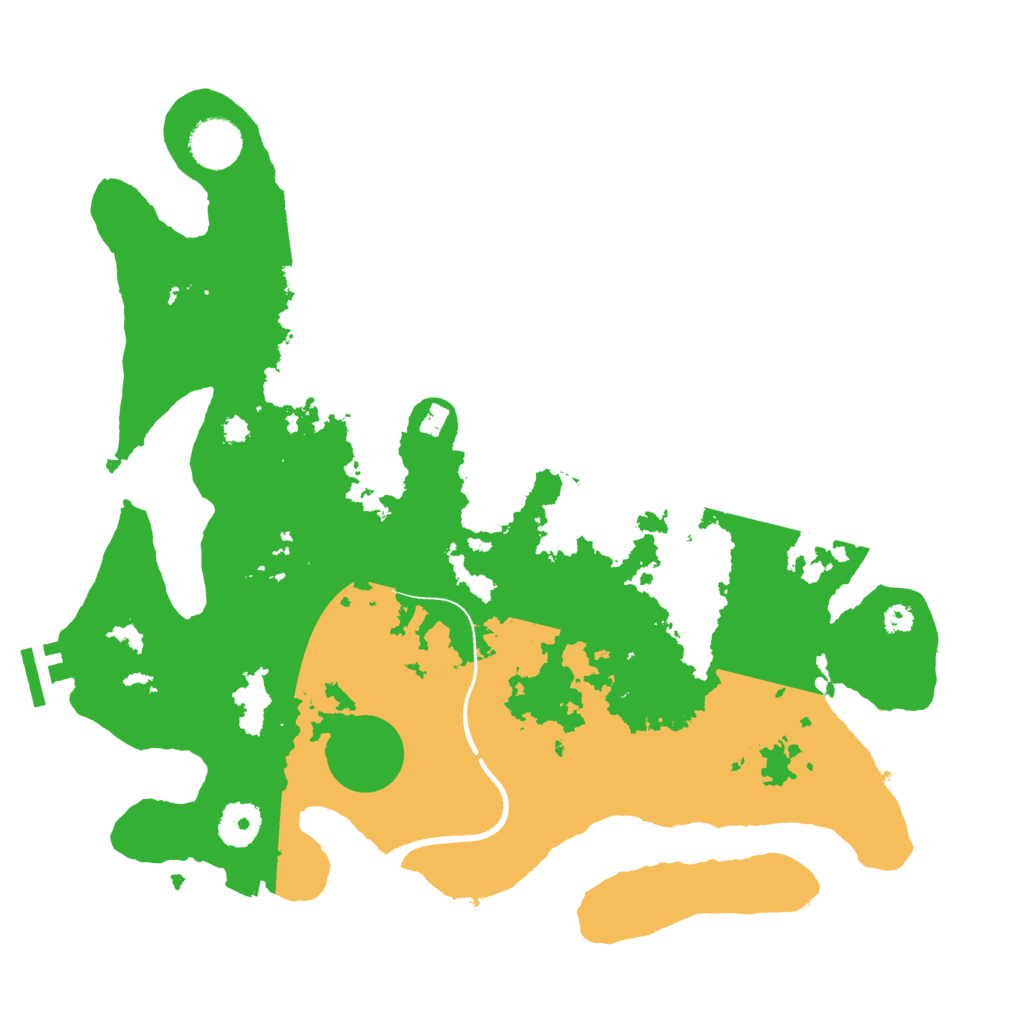 Biome Rust Map: Procedural Map, Size: 3500, Seed: 3586528