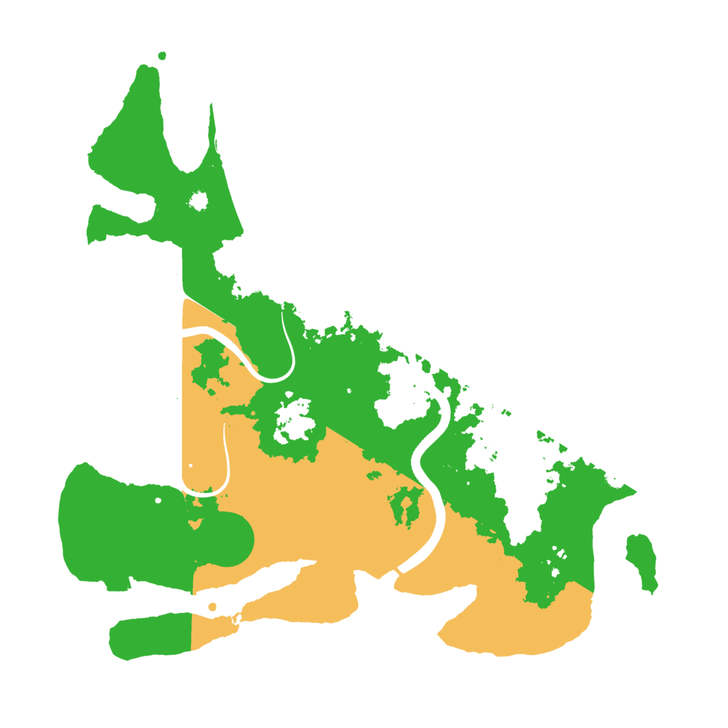 Biome Rust Map: Procedural Map, Size: 3500, Seed: 5441757