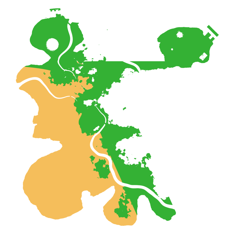 Biome Rust Map: Procedural Map, Size: 3500, Seed: 2046642