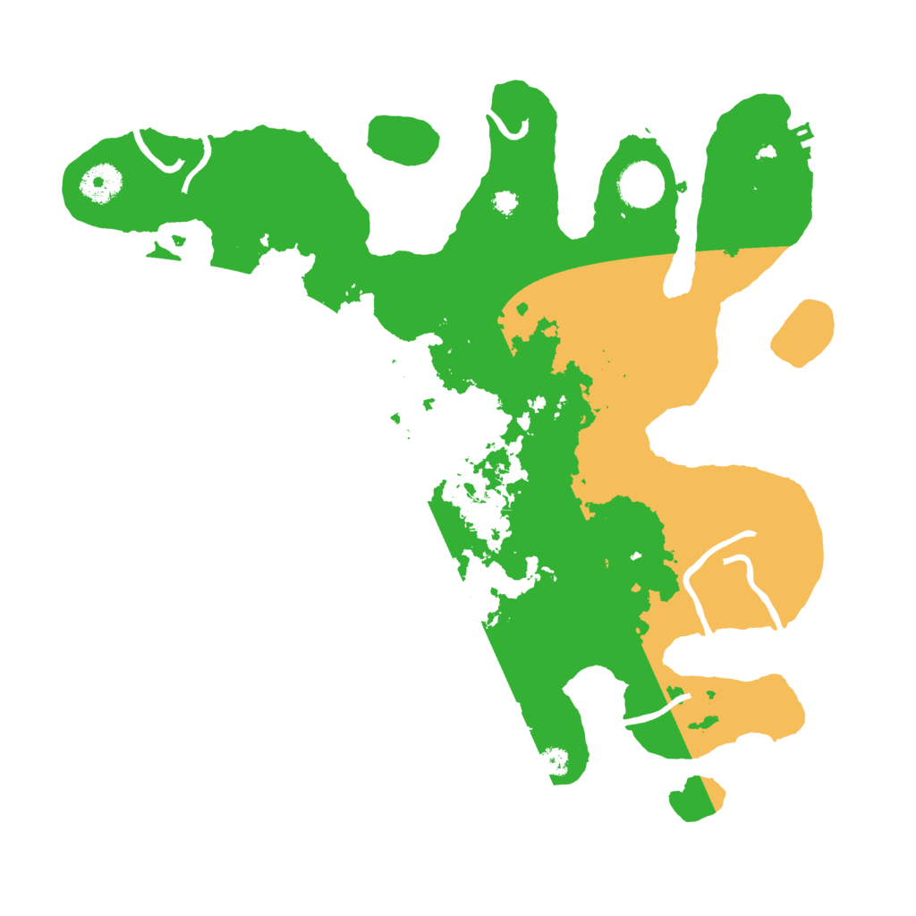Biome Rust Map: Procedural Map, Size: 3500, Seed: 2658562